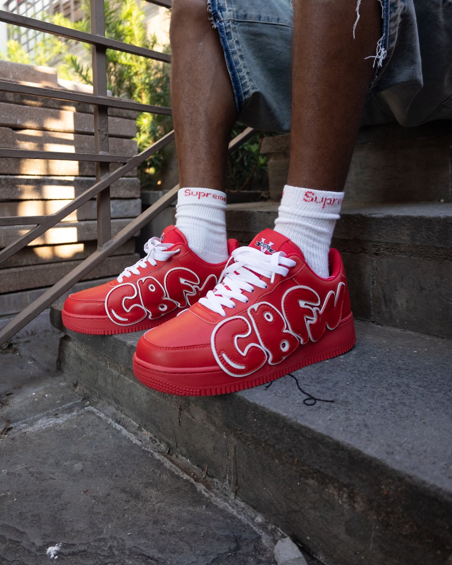 Cherry “CBFW” Air Force 1s🍒