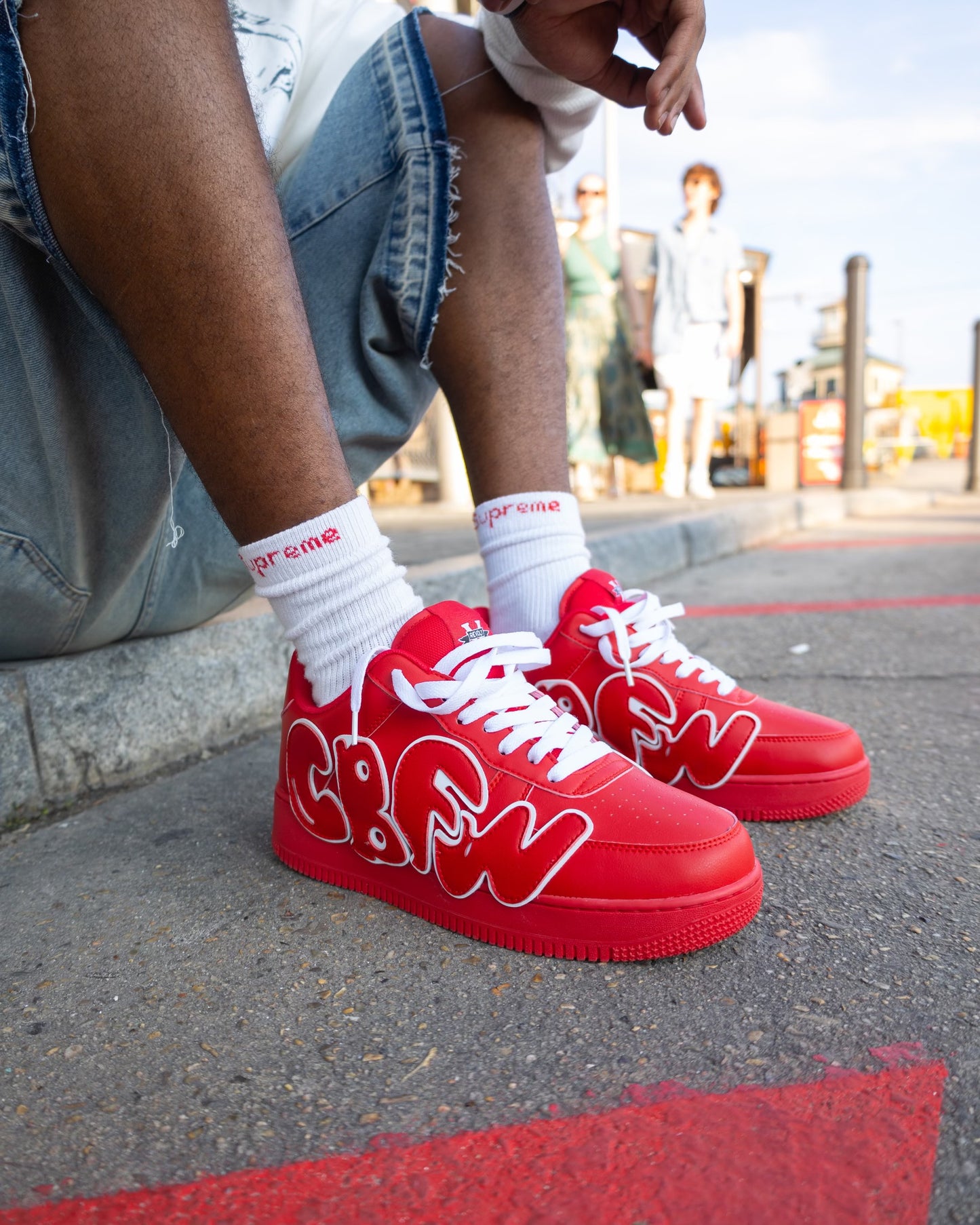 Cherry “CBFW” Air Force 1s🍒